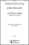 Little Lamb TTBB choral sheet music cover Thumbnail